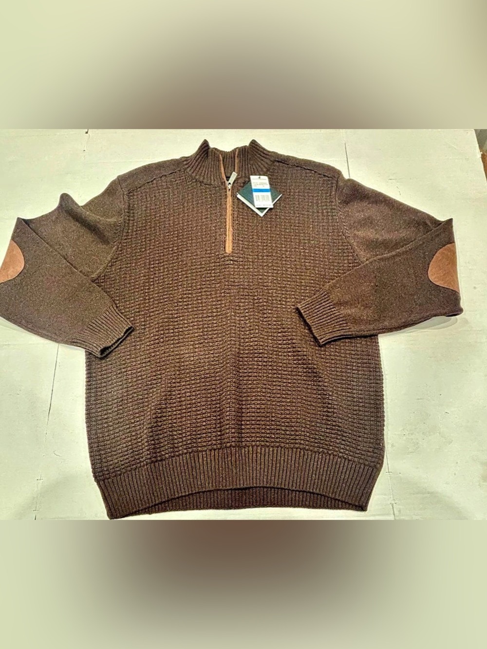 Tricot's Raphael Brown Zip-Up Sweater XL NWT